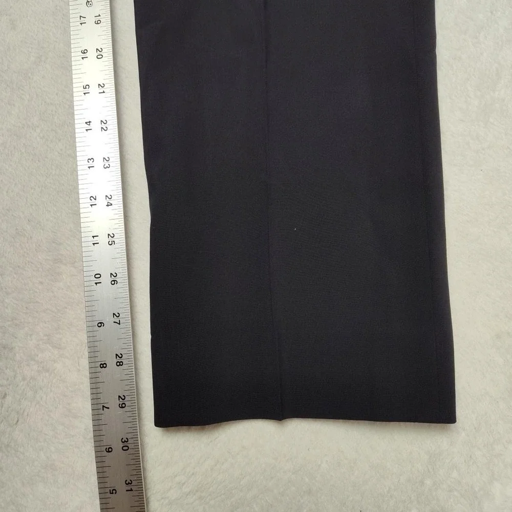 JCrew Pants Mens 33x30‎ Black Wool Spandex Stretch Flat Front Dress Slacks Suit